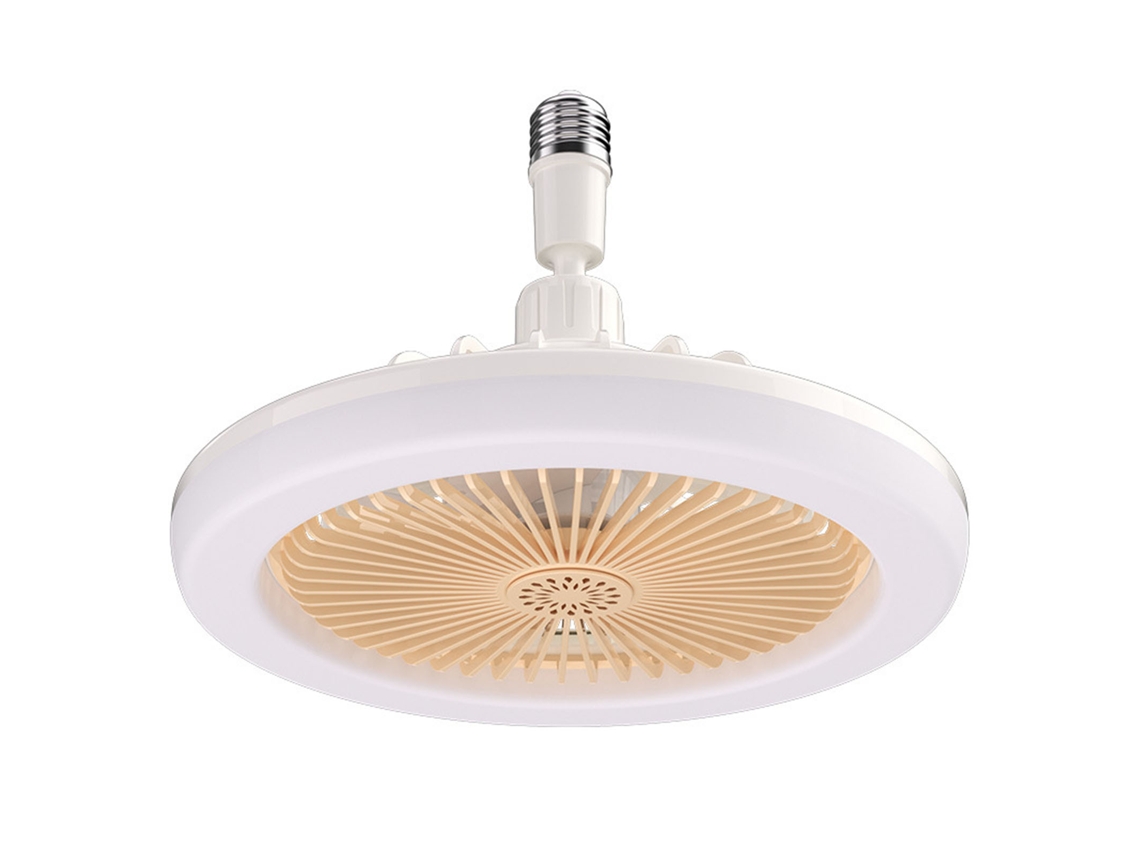 Luminária ventilador de teto LED com aroma, ângulo ajustável, controle remoto, econômico S/MARCA