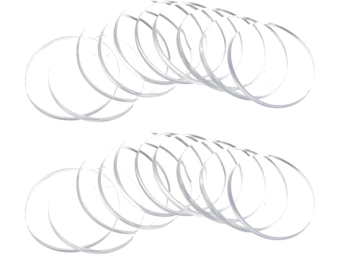 24-protetores De Silicone Transparentes Para Móveis, Antiderrapantes E Redondos, Para Mesas De Vidro E Armários