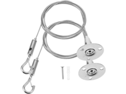 Kit De 2 Peças Wooneky Com Fio Para Pendurar Quadros, Cabo De Aço Reforçado Com Ganchos Para Molduras Arte E Luminárias