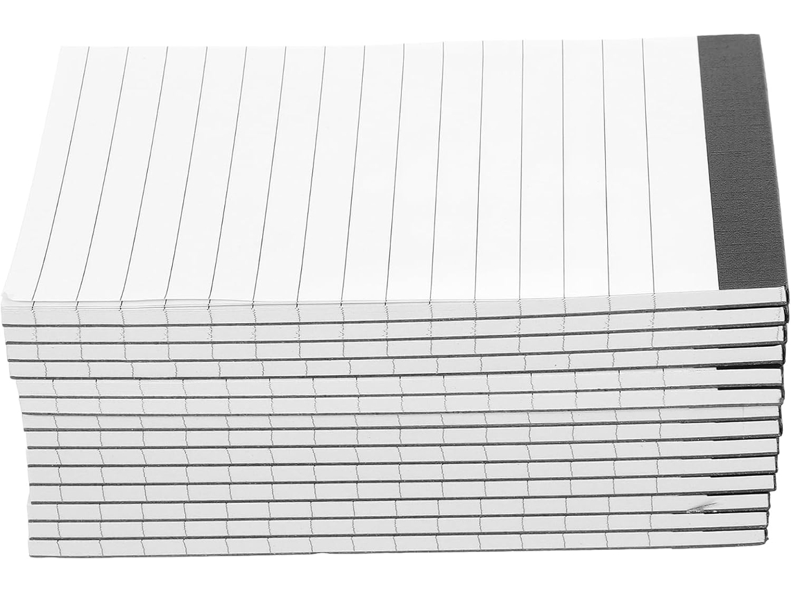14 Refis de Papel Branco A7 para Bloco de Notas, Fáceis de Armazenar e Resistentes, Tamanho 7,6 X 12,7 Cm SFUSHOS (3 X 5 Polegadas)