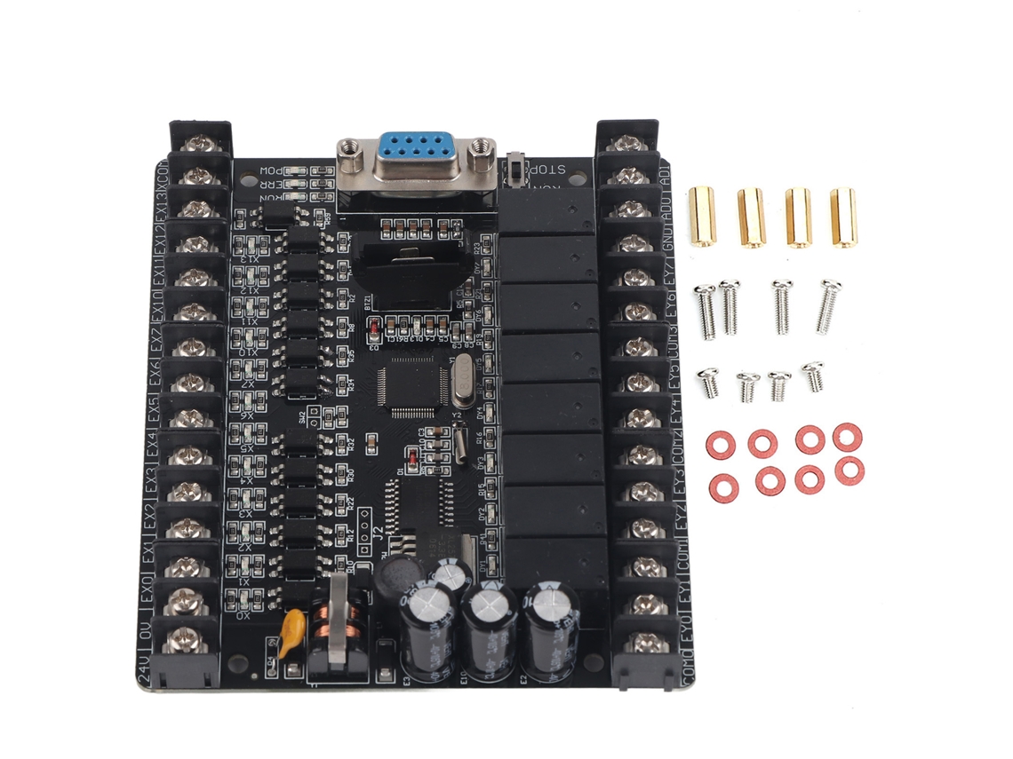 Placa de Controle Industrial Plc Fx1n 32mr com Entradas e Módulo de Relé | S/MARCA