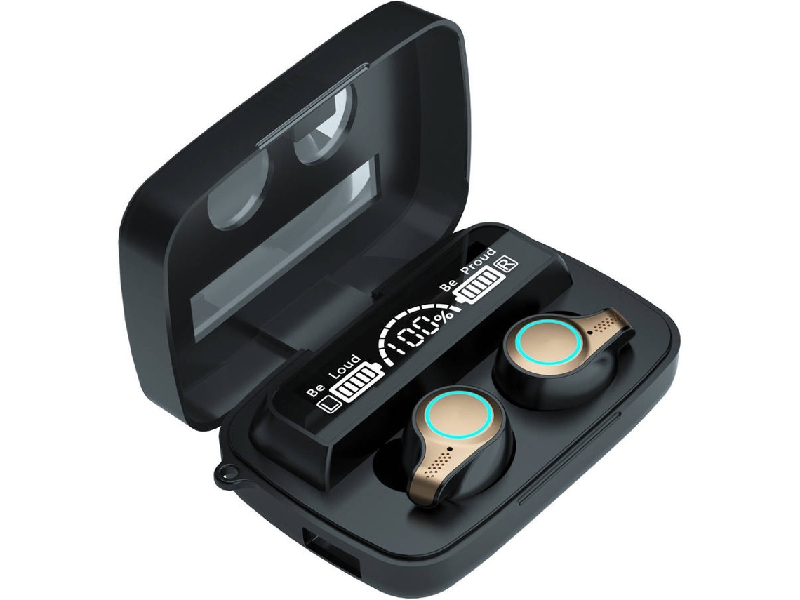 Auriculares Bluetooth True Wireless ENZONS  Sem Fio M18 5.0 com Caixa de Carregamento Sem Fio Estéreo Tws À Prova D'Água Ipx7 À Prova D'Água F