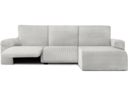 Capa de Chaise Longue Relax Direita EYSA Premium Jaz Tecido Multielástico (360 x 120 x 120 cm - Poliéster e Algodão - Crudo)