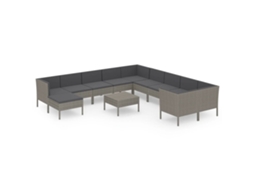 Garden Lounge Set, Garden Lounge Sets Vidaxl Cinzeto Rattan / Vime (n/a)