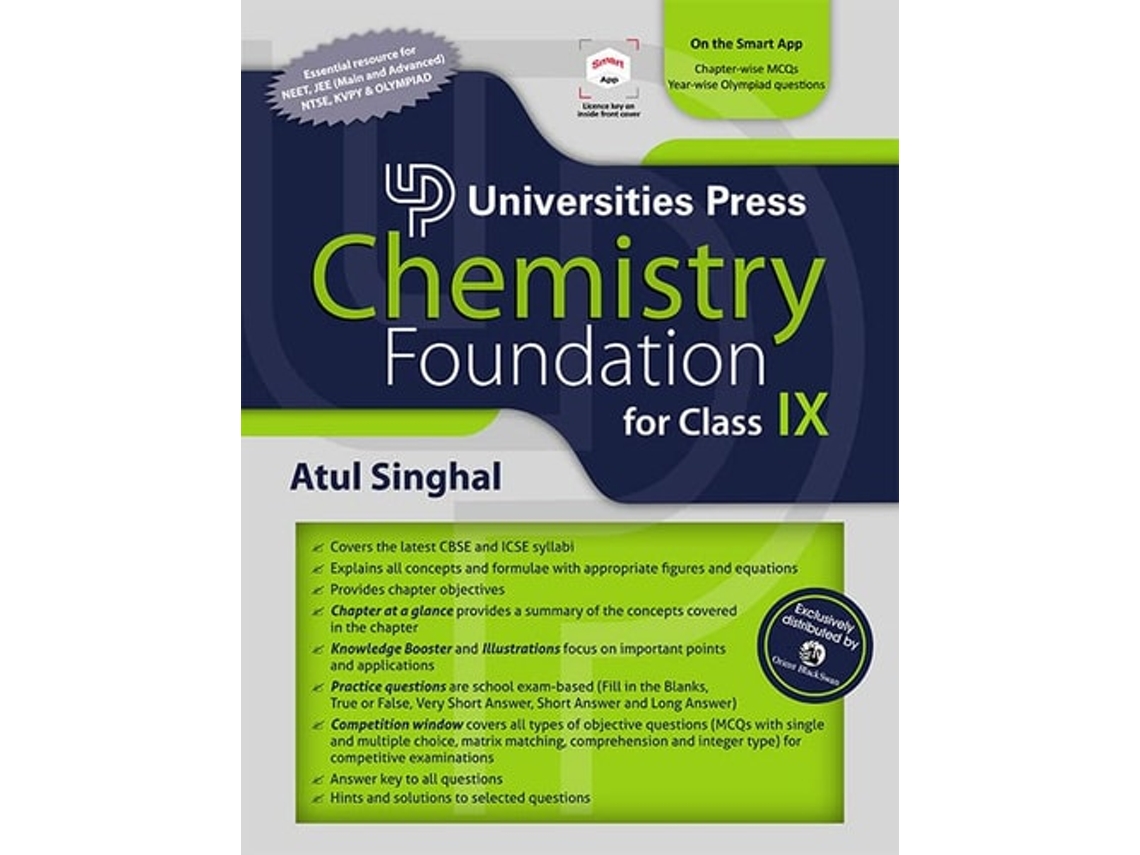 Livro Chemistry Foundation for Class IX de Atul Singhal (Inglês)