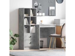 Vidaxl Mesa Cinzento 105,5 X 50 X 127 Cm 2 Unid.