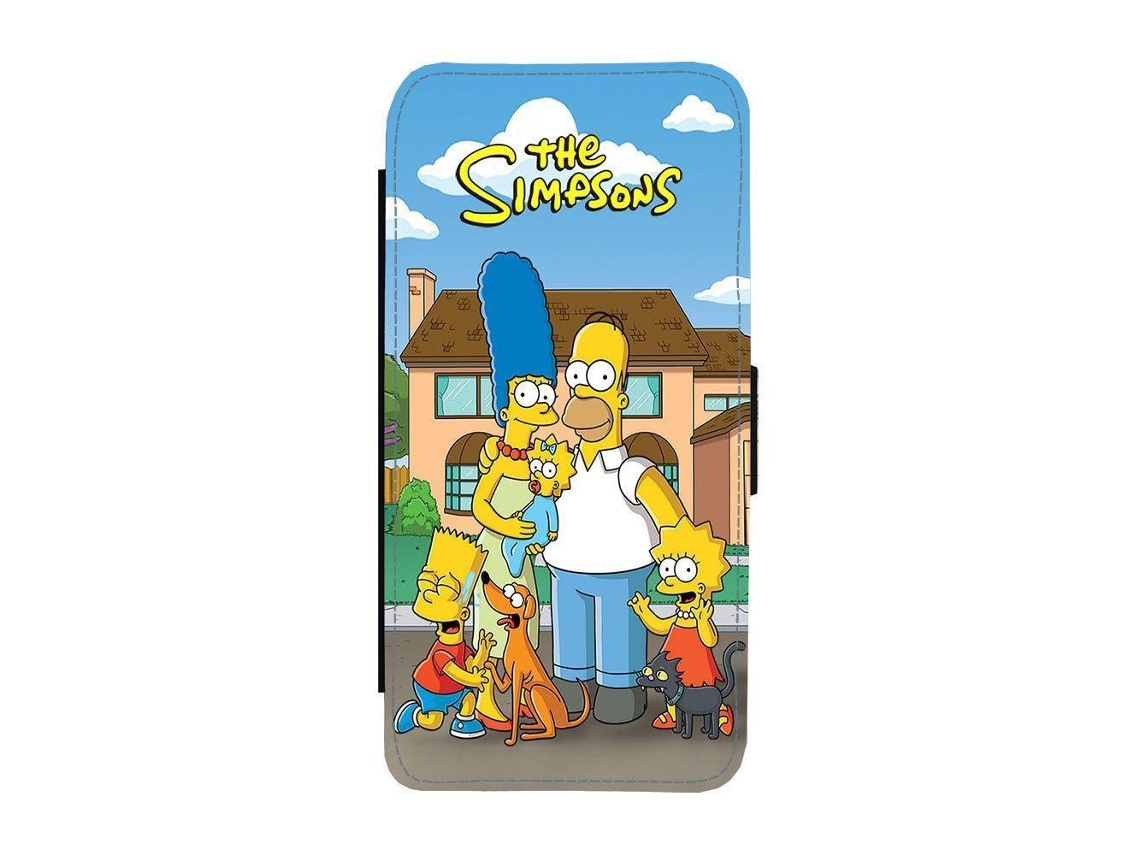 Capa Flip Para Iphone 17 Pro Dos Simpsons
