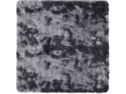 Tapete Desgrenhado Vidaxl Cinzeto Poliéster (120 X 120 Cm)