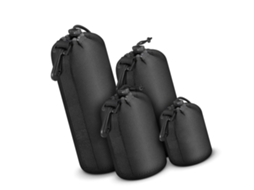 Bolsa Para Câmera Dslr De Neoprene Com 4 Peças E Alça Ajustável Para Lentes Macias Brilvibera