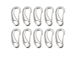Gancho de Mola Aço Inox para Bandeiras 30mm 10pcs