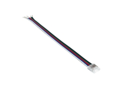 Conector Para Fita Led 24v Rgbw Smd Largura 10 Mm Ip20 Com Cabo 10 Mm