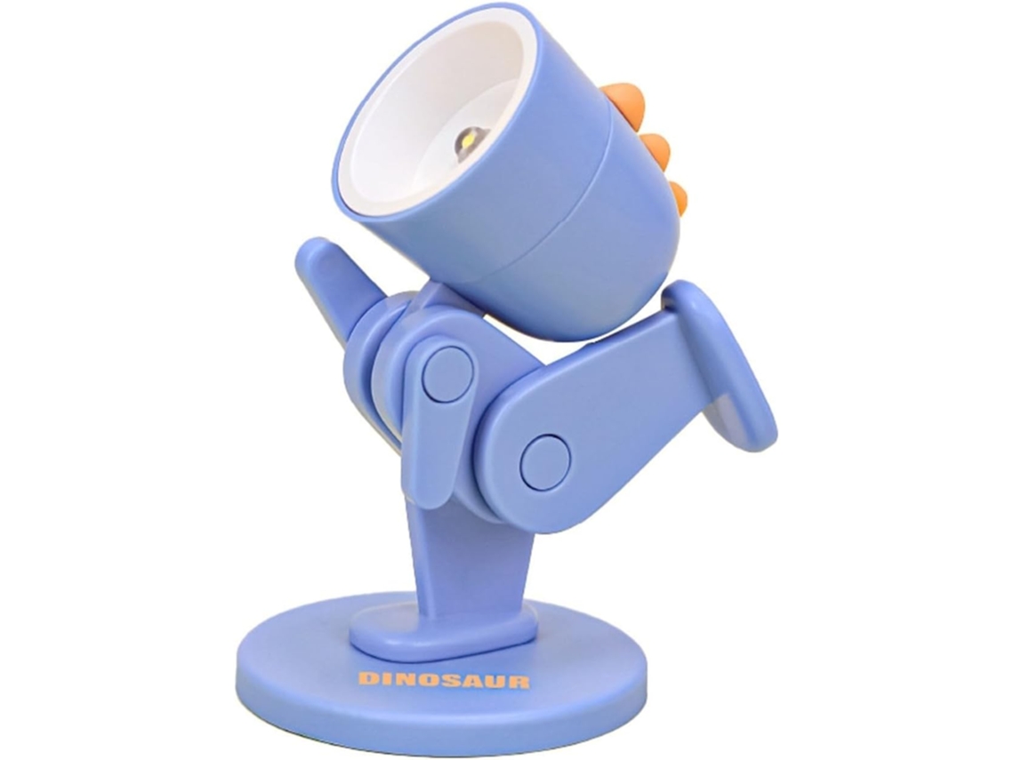 Mini Luminária De Mesa Led Em Formato Dinossauro, Luz De Estudo Ajustável, Luz Noturna Portátil Para Leitura Em Mesas