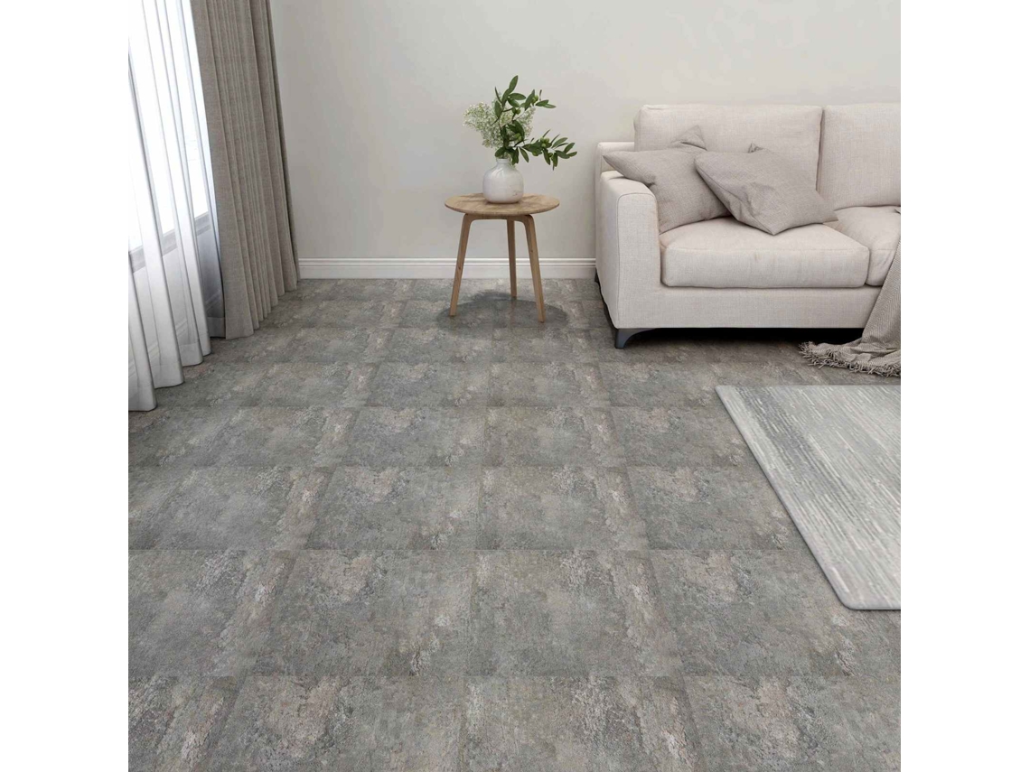 Vidaxl Pranchas De Piso 5,11 M² 55 Pcs Pvc Parede De Pedra