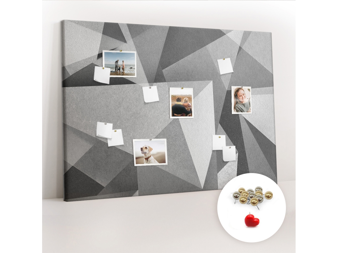 Quadro De Cortiça Abstração 3d Para O Escritório Espelharte (140x100 Cm)