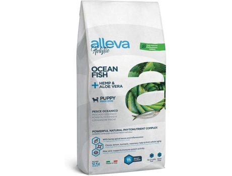 Comida para Cães ALLEVA  Holistic Ocean Fish + Hemp & Aloe Vera (12 kg - Seca - Cachorros - Sabor: Peixe)