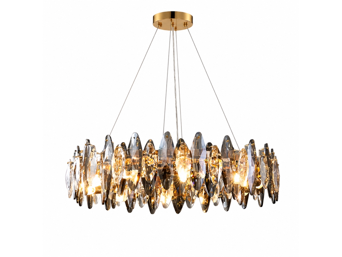Candeeiro de Teto de Cristal PIBAOGU Asled 826 (dourado)