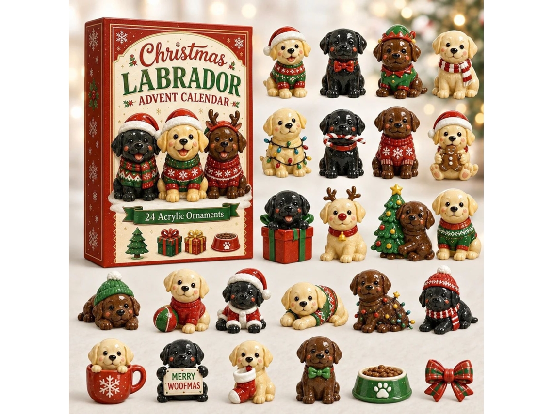 Calendário Do Advento 2d 2026 (trio De Labradores)