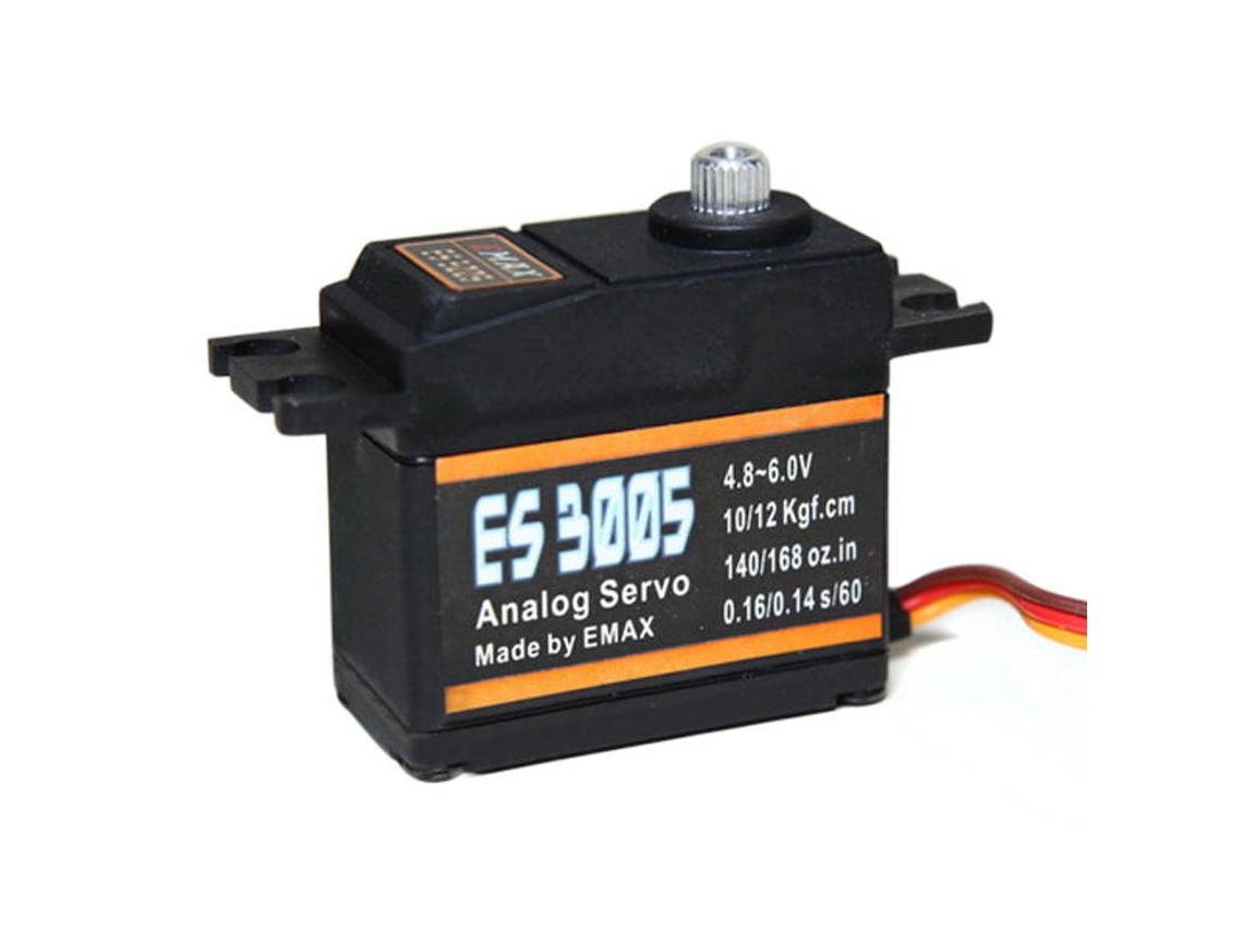 1 Unidade Emax Es3005 Servo Analógico Metálico de 42g para Aeromodelismo À Prova de Água MDUG