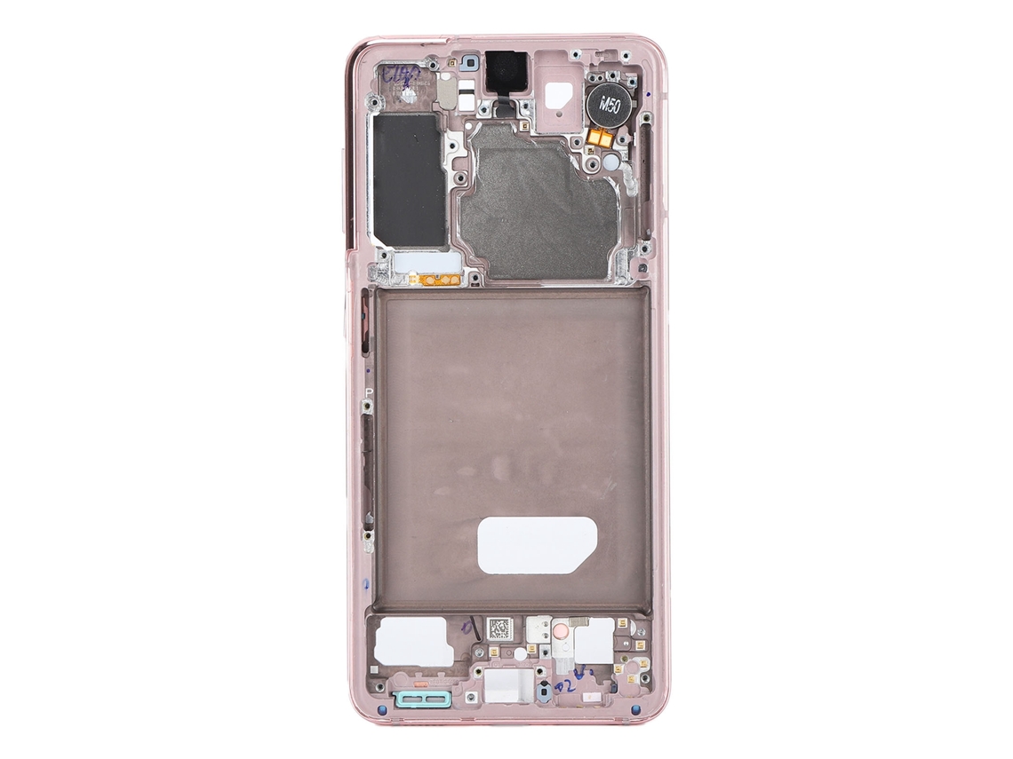 Placa Meio Frame Samsung S21 Rosa LAXISCREED