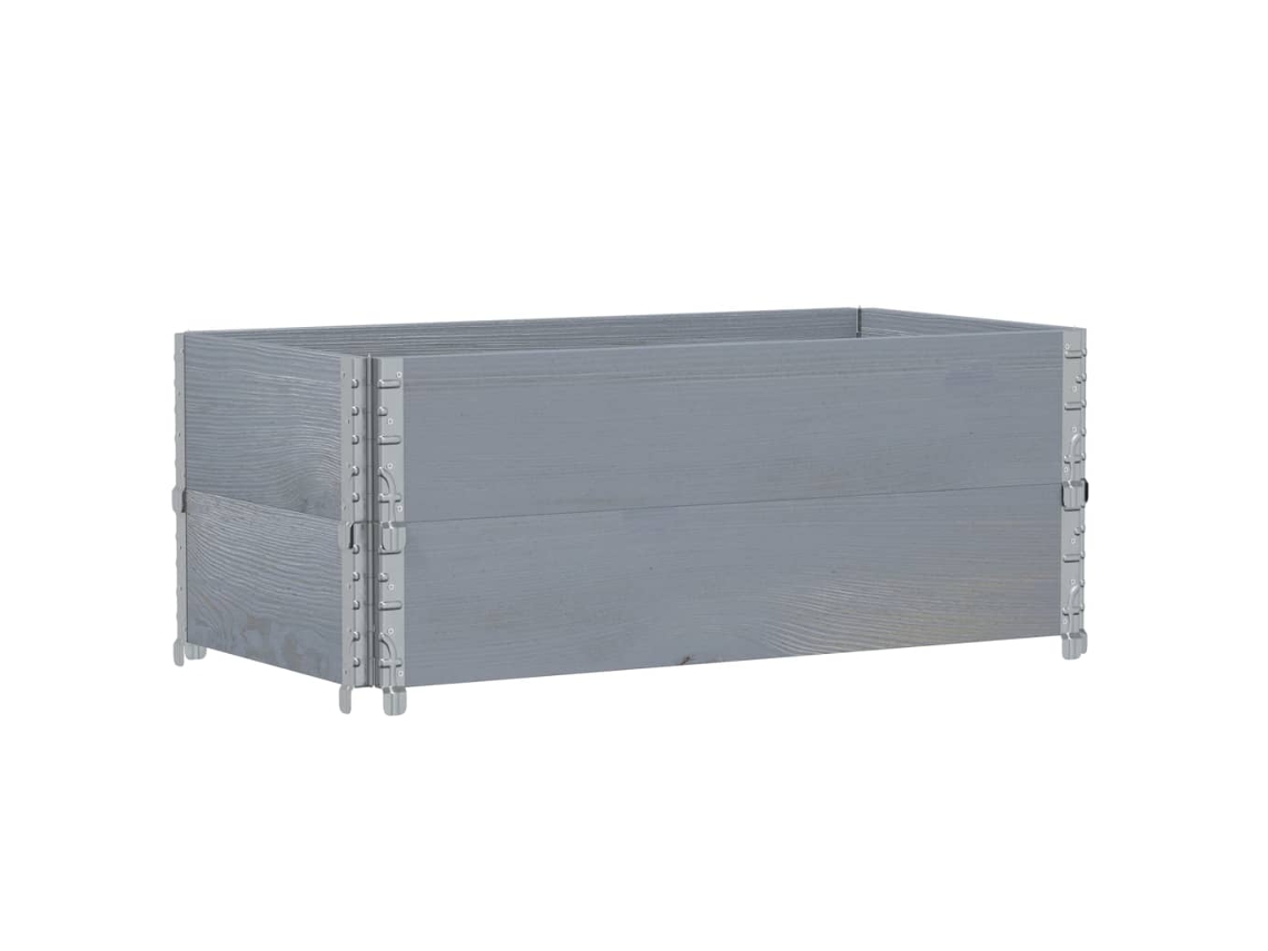 Pallet Collar, Pallet Collars Vidaxl Cinzeto Madeira (100 X 50 Cm)