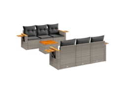 Garden Sofa Set, Garden Sofa Sets Vidaxl Cinzeto Rattan / Vime (n/a)