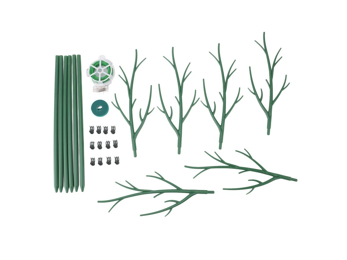 Estacas de Suporte para Plantas Verdes Removíveis 70cm Kit Completo S/MARCA