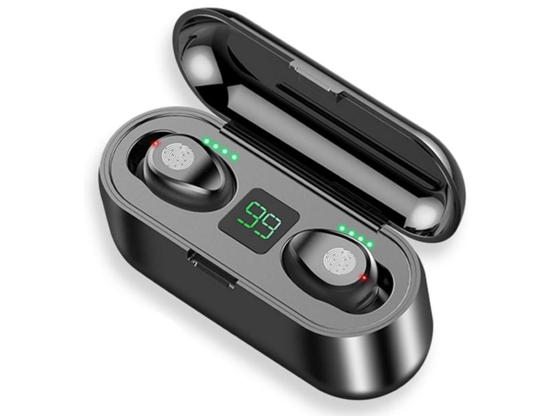 Auriculares Sem Fios Bluetooth 5.3 Som Estéreo Cancelamento De Ruído Microfone Para Chamadas Display Led/lcd Lurelia