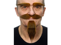 Fantasia - Viving Costumes - Bigode - Tamanho Único - Multicolorido - Adulto Misto