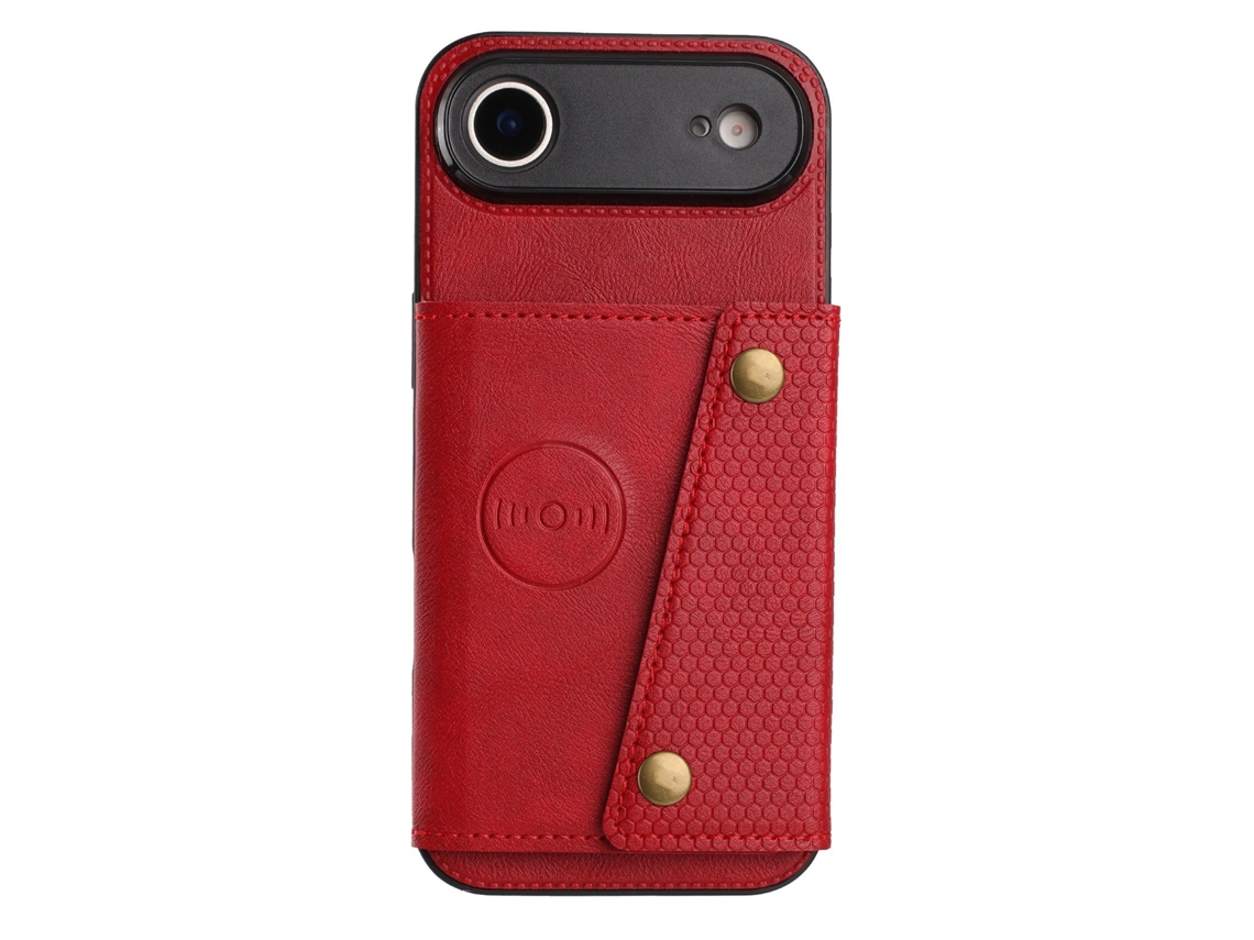 Capa Retrô Em Couro Pu Para Iphone 17 Air