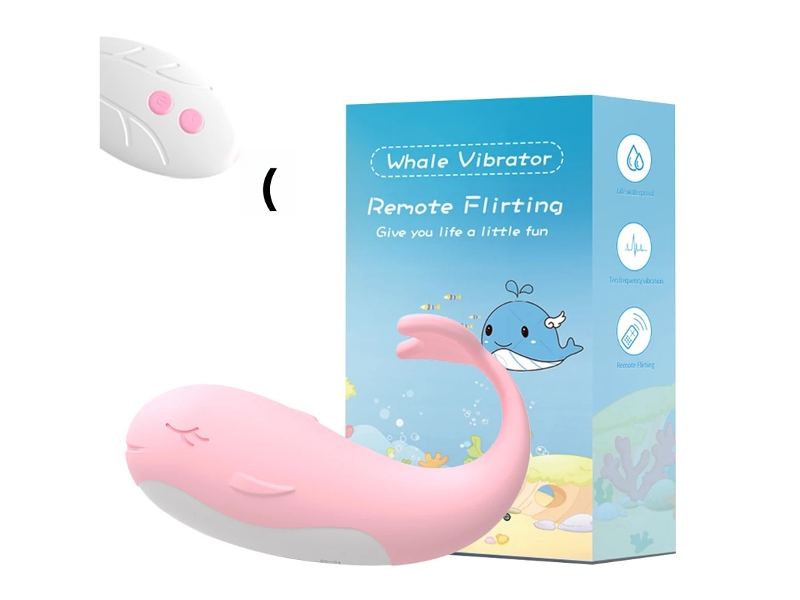 Mini vibrador em forma de baleia com 10 frequências MDUG (estilo B, padrão)