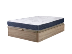 Sommier Carvalho Atenas 135X190Cm Colchão Viscoelástico 23Cm SALDOSYSTOCKS