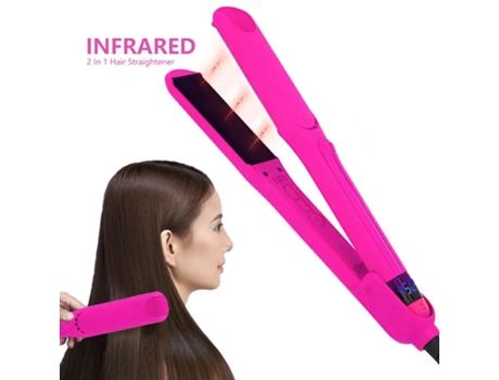 Alisador de cabelo infravermelho 1.25 polegada Ultra Smooth Ceramic Coated Float Plate Flat Iron Heater Planchas De
