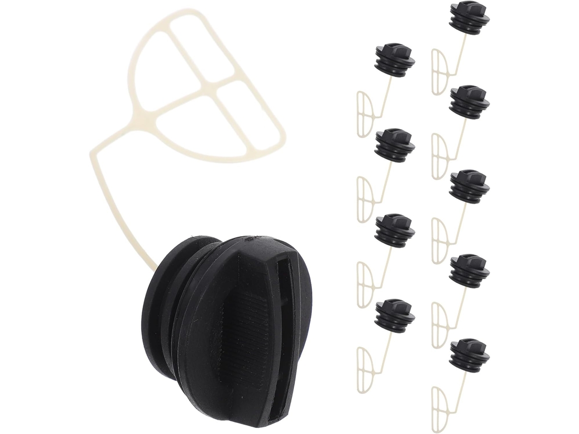 Kit de 10 Tampas de Óleo em Pp para Motosserras, com Vedação Segura e Compatibilidade Versátil. Tampas de Reposição CHABERLU