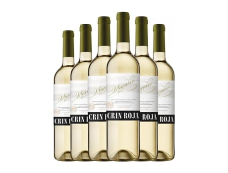 Vinho branco ROQUETA Crin Roja Blanco Macabeo Vino de la Tierra de Castilla (0.75 L - 6 Unidades)