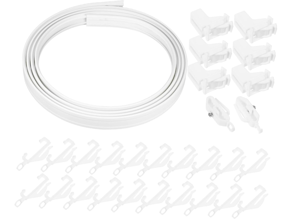 Sistema De Cortina Com Trilho De Teto Flexível Para Janela De Banheiro De Rv Sistema De Cortina Com Trilho De Teto Flexível Para Janela
