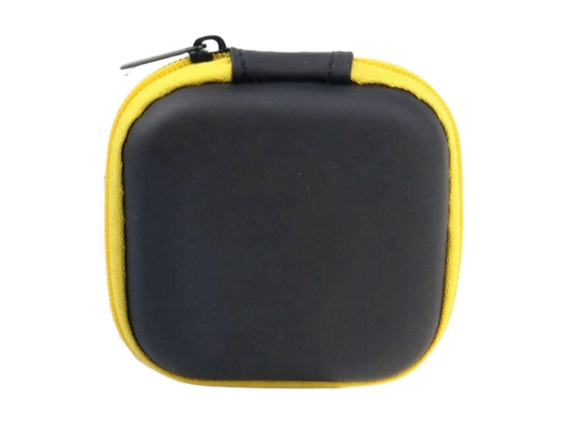 Estojo Portátil Quadrado Para Fones De Ouvido Com Zíper – Compatível Com Fones De Ouvido Com Fio/sem Fio, Cartões Sd E Chips De Câmera, 7,4 Cm (2,9")