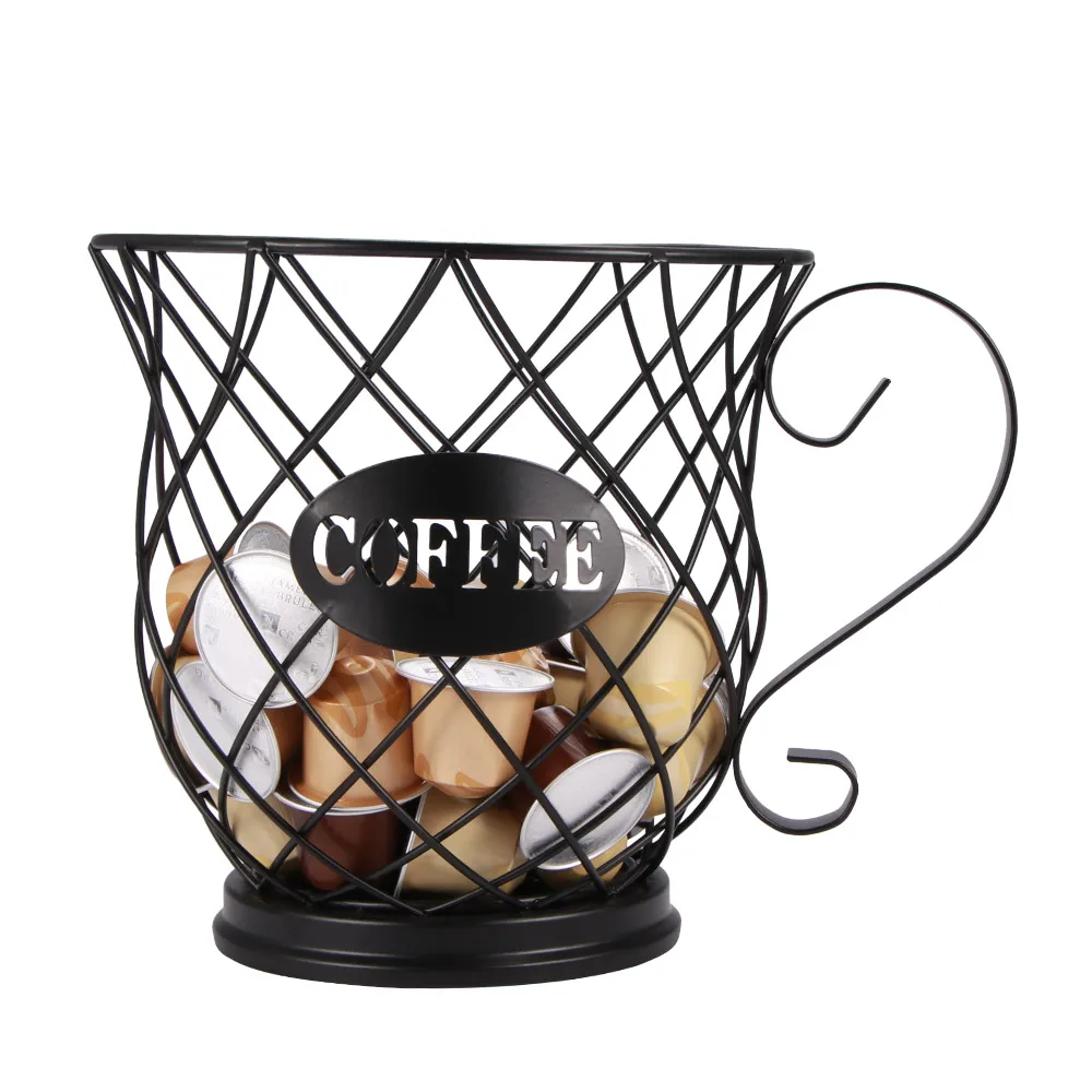 Cesto Para Cápsulas De Café Preto Para Máquina De Café Com Design Reutilizável E Fácil Limpeza