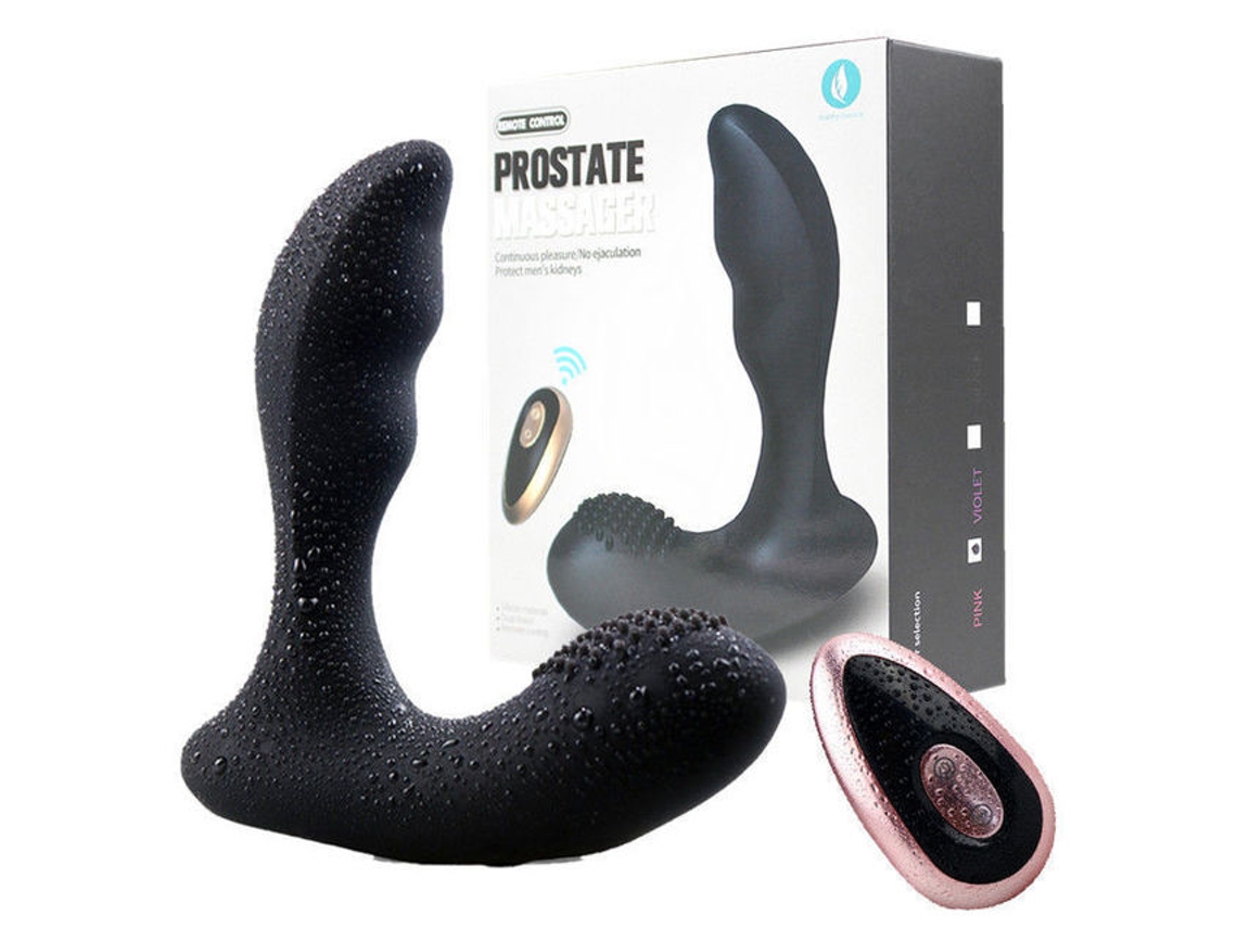 Vibrador Anal De Controle Remoto Com 12 Modos De Vibrao Para Adultos (preto)