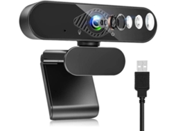 Full Hd 1080p Webcam Para Pc / Mac / Laptop / Macbook / Tablet Pc Webcam Com Microfone Computadores Web Camerapreto