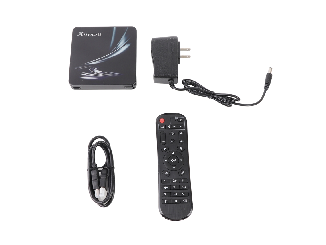 Caixa De Tv Inteligente Android 12.0 Reprodutor De Mídia Uhd 4k Chipset Rk3318 Wifi 2.4g/5g Bt5.0