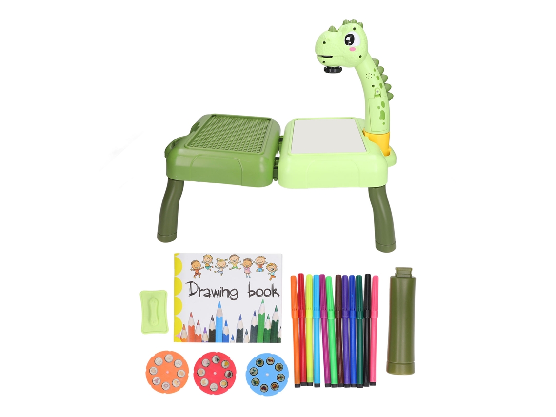Primerox mesa Projetor de Desenho Infantil Veado Multifuncional Led com Luz e Música