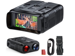 Binóculos Visão Noturna 1080p Ir Digital Som 984pés Foto Vídeo Preto Bestvite