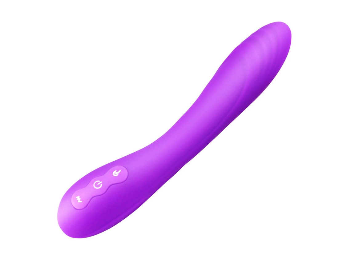 Vibrador De Massagem De Silicone Aquecvel De 10 Frequncias Para Mulheres (roxo)
