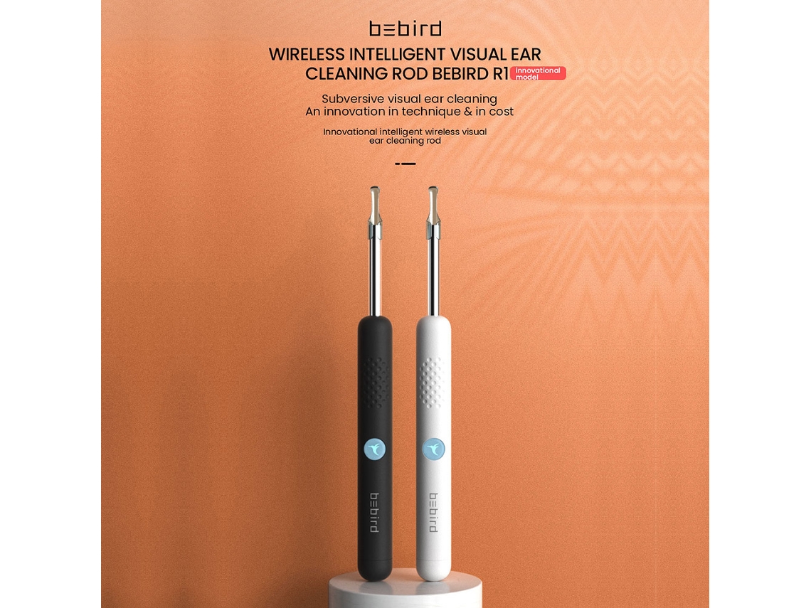 Bebird R1 Otoscópio Visual Sem Fio com Câmera HD 3MP e Ferramenta de Remoção de Cera | S/MARCA