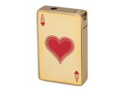 Isqueiro De Plástico Com Design De Espelho E Poker, Anti Vento, Com Gás Butano Para Homens
