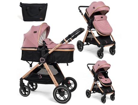 Carrinho Bebé 2 em 1 Convertível 0-22Kg Nicea Rose BEBELISSIMO