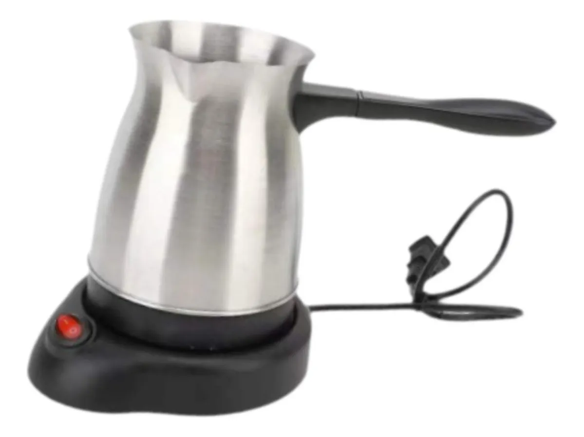 Cafeteira Elétrica Turca, Bule De Aço Inoxidável Comvayotoy