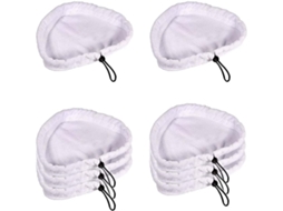 Conjunto de 8 Peças Panos Microfibra para Limpeza a Vapor, Incluindo Esfregões Laváveis BRILVIBERA