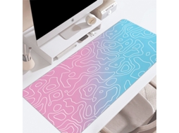 Mouse pad grande com textura criativa, pintura abstrata de linhas, mouse pad grande plano e antiderrapante CXC