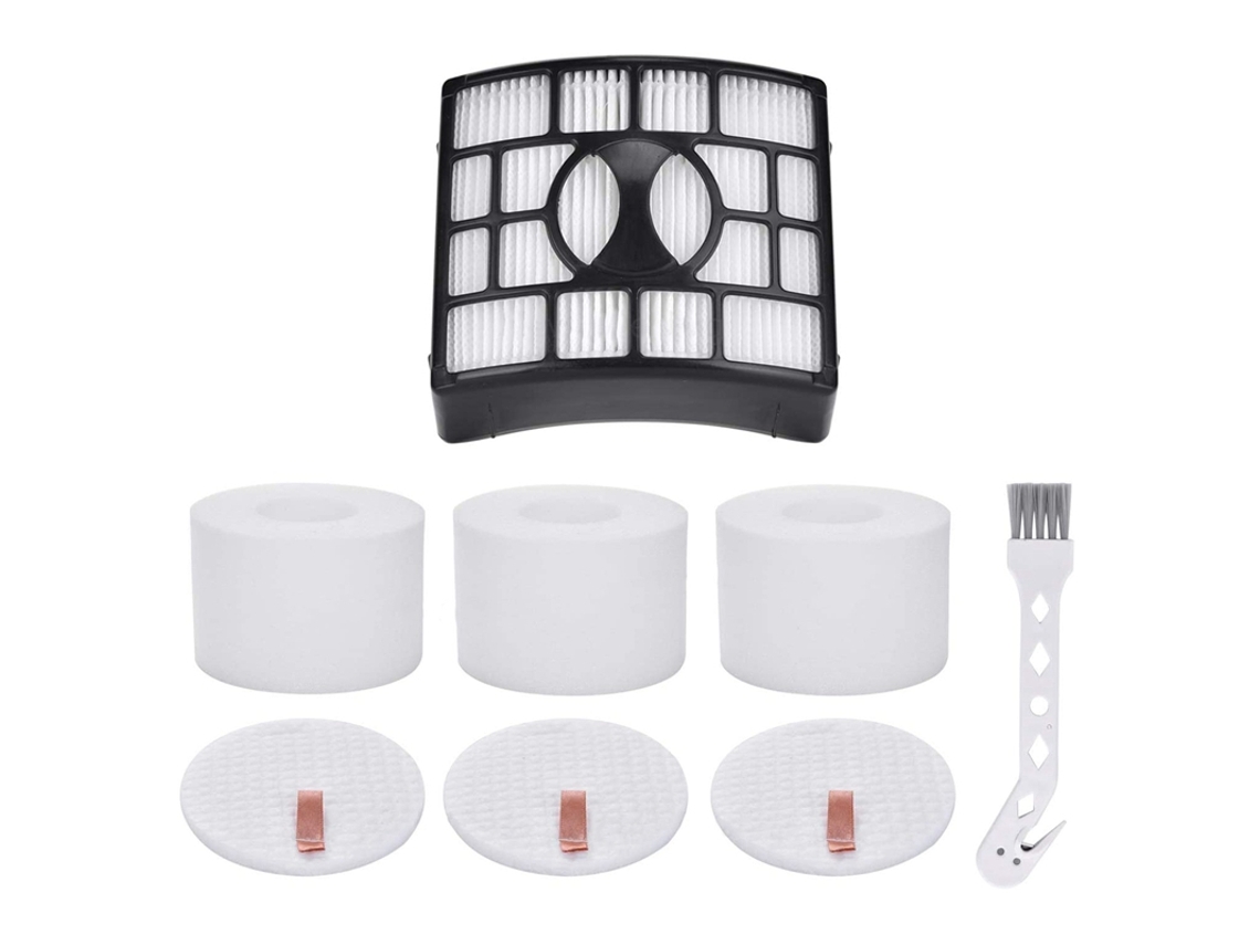 Negociação inteligente para filtros shark nv680ukt, 3 filtros de espuma e 1 filtro hepa compatível com nv680 nv683 nv681 nv800uk nv800